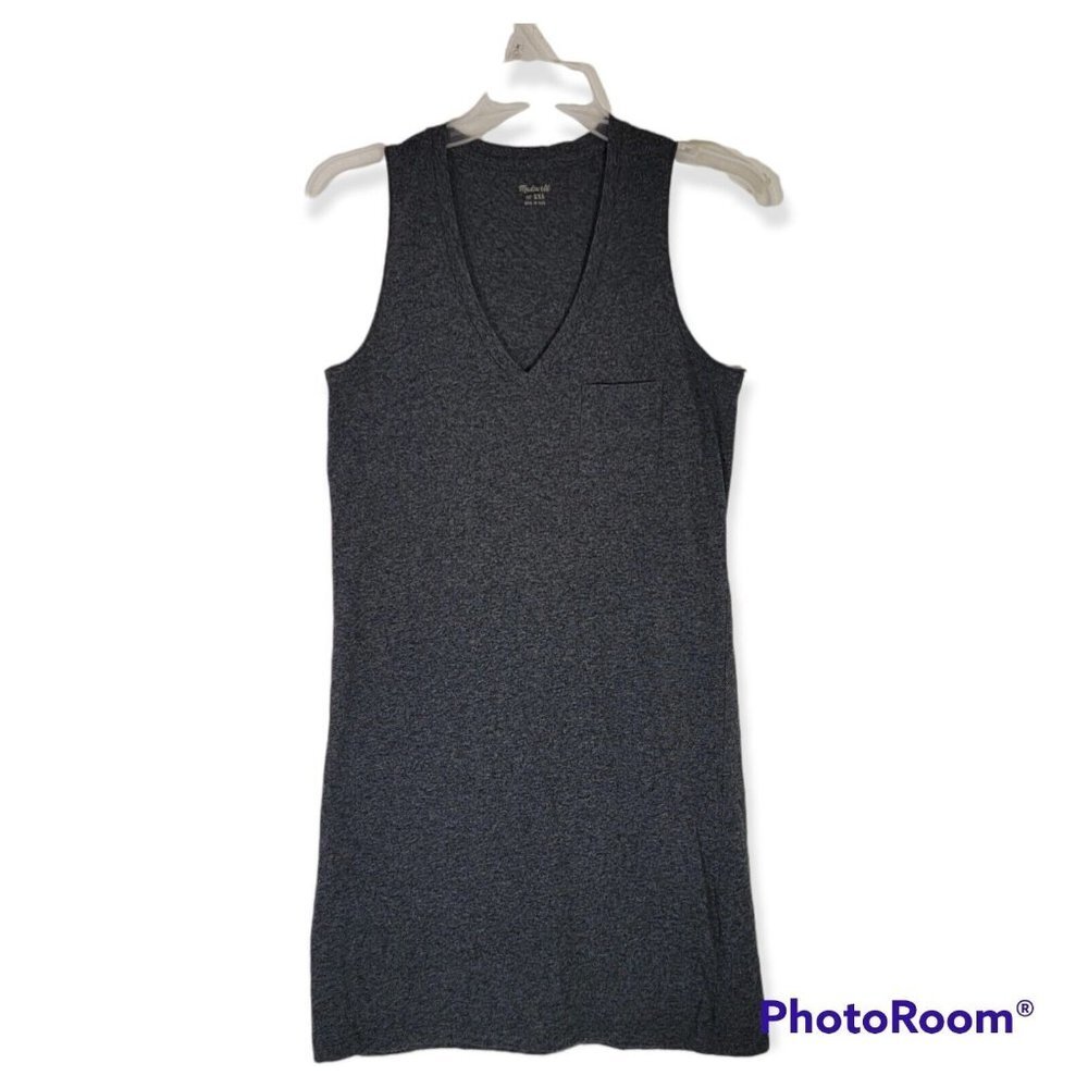 Madewell Gray Sleeveless One Pocket Tank Tunic Length Size XXS